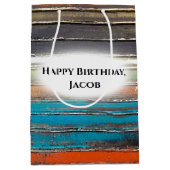 verjaardag , verf op bijthout medium cadeauzakje (Voorkant)