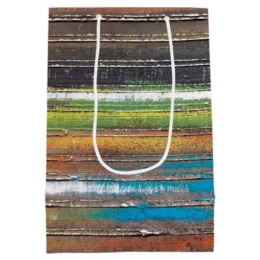 verjaardag , verf op bijthout medium cadeauzakje (Achterkant)