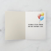 Verjaardag verfkwast Bloem Bunch Kaart (Binnen)