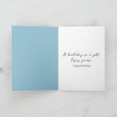 Verjaardag verfkwast met baby's adem kaart (Binnen)