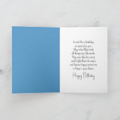 Verjaardag Vergeet-me-niet boeket in het raam Kaart (Binnen)