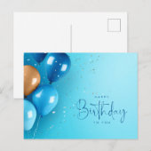 Verjaardag, verjaardag  briefkaart (Voorkant / Achterkant)