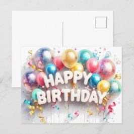 Verjaardag verjaardagskaarten, bulk, betaalbaar briefkaart