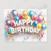 Verjaardag verjaardagskaarten, bulk, betaalbaar briefkaart (Voorkant)