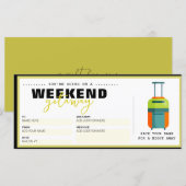 Verjaardag verrassing reis cadeaubon (Voorkant / Achterkant)