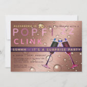 Verjaardag verrassingsroos goud champagne ELKE LEE Kaart (Voorkant)