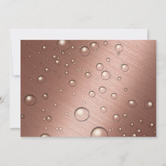 Verjaardag verrassingsroos goud champagne ELKE LEE Kaart (Achterkant)