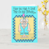 VERJAARDAG VEST Verjaardag Kaart (Gele Bloem)