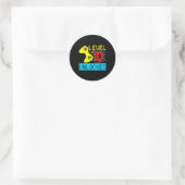 Verjaardag Videogame Gamer Boys Kinder Controller Ronde Sticker (Tas)