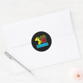 Verjaardag Videogame Gamer Boys Kinder Controller Ronde Sticker (Envelop)