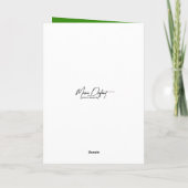 Verjaardag vier-blad klaveren in kleine handen kaart (Achterkant)