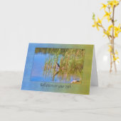 Verjaardag, vijfenzeventigste, Tricolored Reiger, Kaart (Gele Bloem)