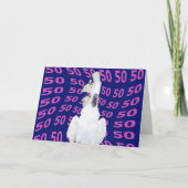 Verjaardag vijftig kaart (Voorkant)
