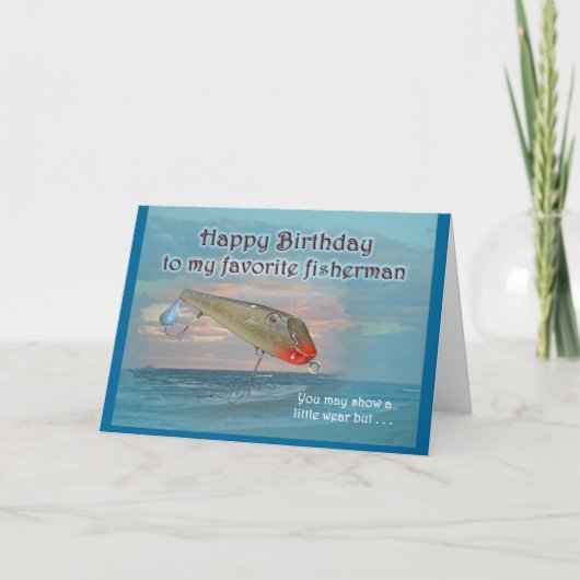 Verjaardag Vintage Fishmaster Sylvester Flaptail Kaart (Voorkant)