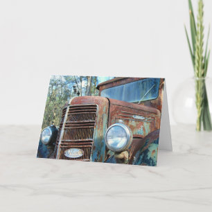 Verjaardag, Vintage truck, Humor Kaart