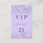 Verjaardag violette lavendel vip uitnodiging (Voorkant)