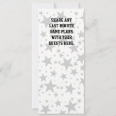 Verjaardag VIP Voetbal Ticket Sport Feestviering Kaart (Achterkant)