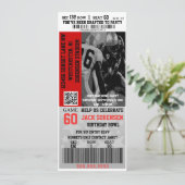 Verjaardag VIP Voetbalticket Sportviering Kaart (Staand voorkant)
