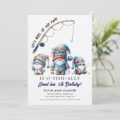 Verjaardag vissen kaart (Staand voorkant)