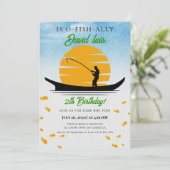 Verjaardag vissen kaart (Staand voorkant)