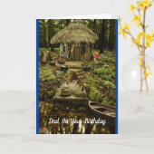 Verjaardag Visser Hamster Vader Kaart (Gele Bloem)