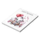 Verjaardag Vliegende Olifant Notitieblok (Linkerzijde)
