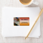 Verjaardag vlinder adres etiket (Insitu)