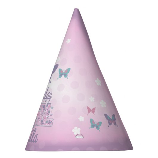 Verjaardag vlinder custom designs Party Pet Feesthoedjes (Rechts)