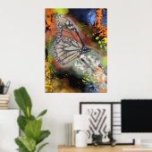 Verjaardag Vlinder Kunstprint Poster (Thuiskantoor)