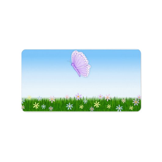 Verjaardag Vlinder Miniatuur Snoep bar wrappers Etiket (Voorkant)