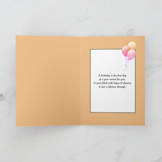 Verjaardag Voetafdrukken In Strand Zandraam Kaart (Binnen)