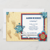 Verjaardag Voetafdrukken Kaart (Voorkant)