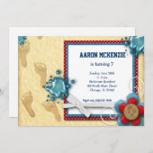 Verjaardag Voetafdrukken Kaart (Voorkant / Achterkant)