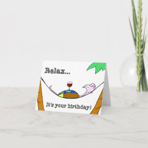 Verjaardag Vogel ontspannen Kaart
