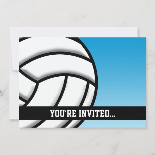 Verjaardag volleyball kaart (Voorkant)