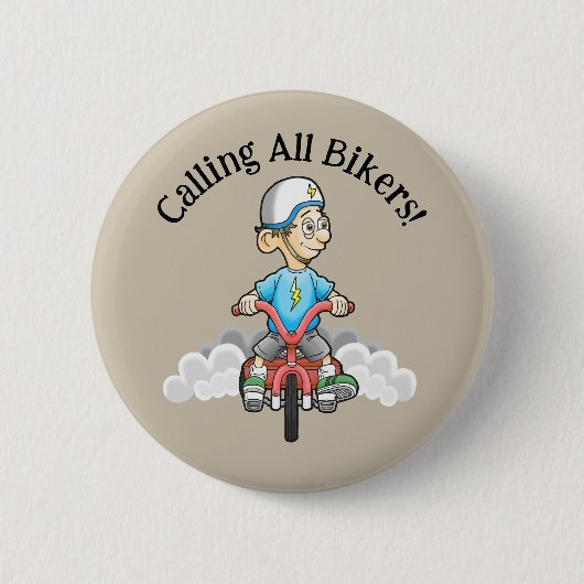 Verjaardag voor alle bikers ronde button 5,7 cm (Voorkant)