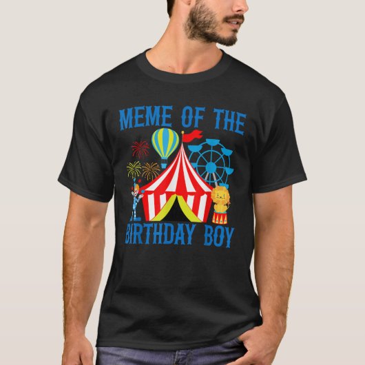 Verjaardag voor Boy Ringmaster Circus Car T-shirt (Voorkant)
