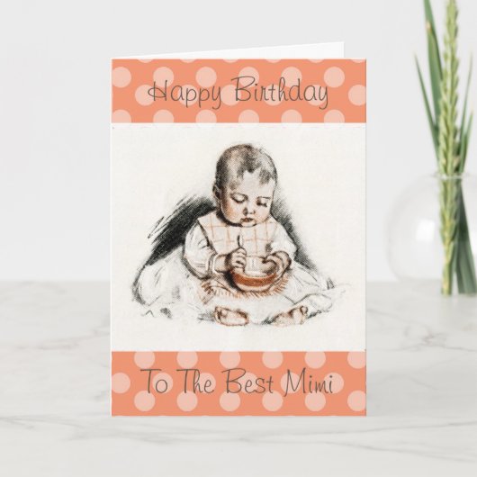  verjaardag voor de beste Mimi Kaart (Voorkant)