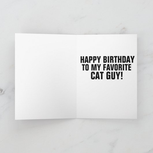 VERJAARDAG VOOR DE KATTENMAN KAARTEN (Binnen)