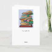 Verjaardag voor een boekenliefhebber kaart (Achterkant)