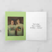 Verjaardag, voor een broer, denk aan de jaren zeve kaart (Binnen)