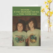 Verjaardag, voor een broer, denk aan de jaren zeve kaart (Gele Bloem)