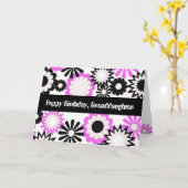 Verjaardag voor een kleindochter, heldere bloemen kaart (Gele Bloem)