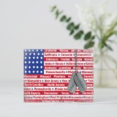 Verjaardag voor een militair briefkaart (Staand voorkant)