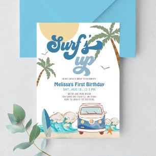 Verjaardag voor elke leeftijd Navy Boy Surf's Up s Kaart