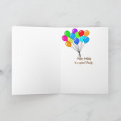 Verjaardag voor het kindvoetafdruk van de Papa Kaart (Binnen)