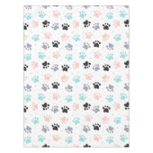 Verjaardag voor honden, hondenpootafdrukken patroo tafelkleed (Voorkant)