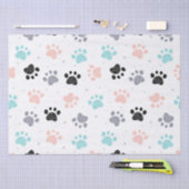Verjaardag voor honden, hondenpootafdrukken patroo tissuepapier (Craft)