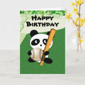 Verjaardag voor honkbalfans kaart (Gele Bloem)