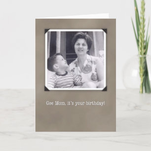 Verjaardag voor mama, humoristische  fotokaart kaart